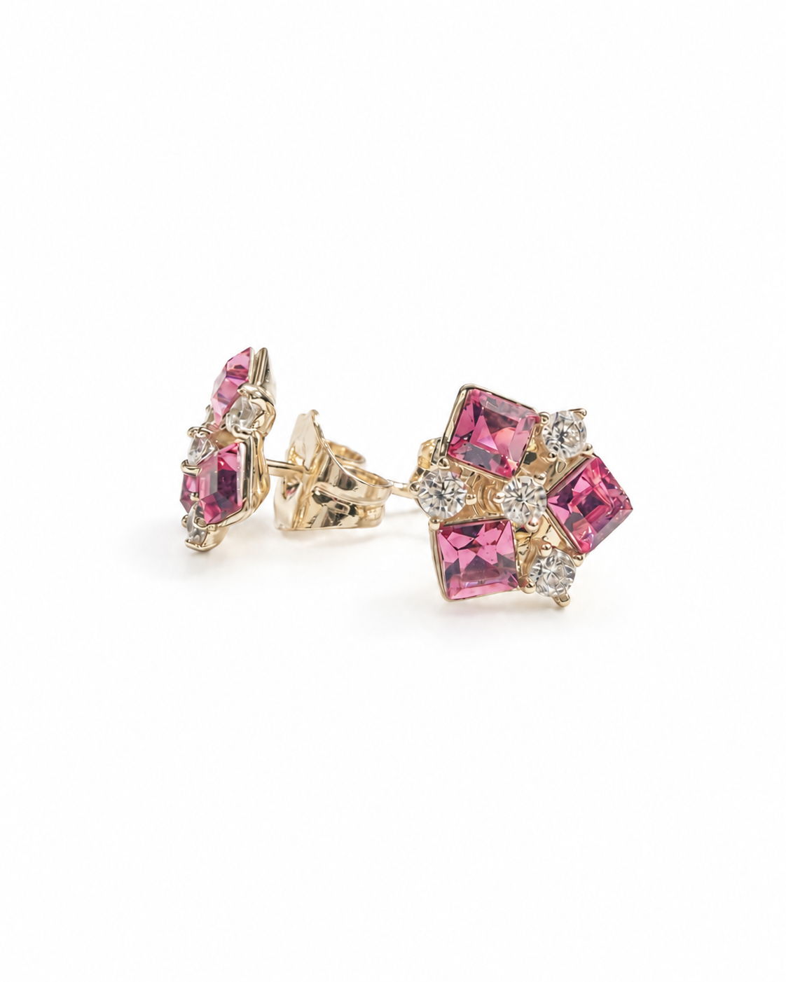 Aretes Celestia Pink(Cristal Swarovski)