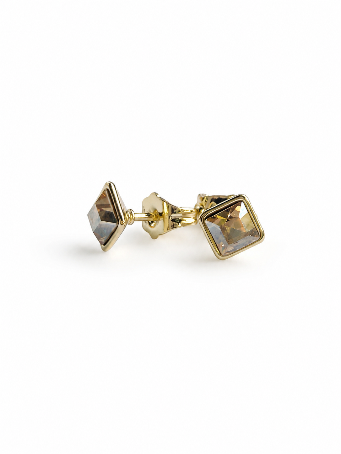 Aretes Champagne Glow(Cristal Swarovski)