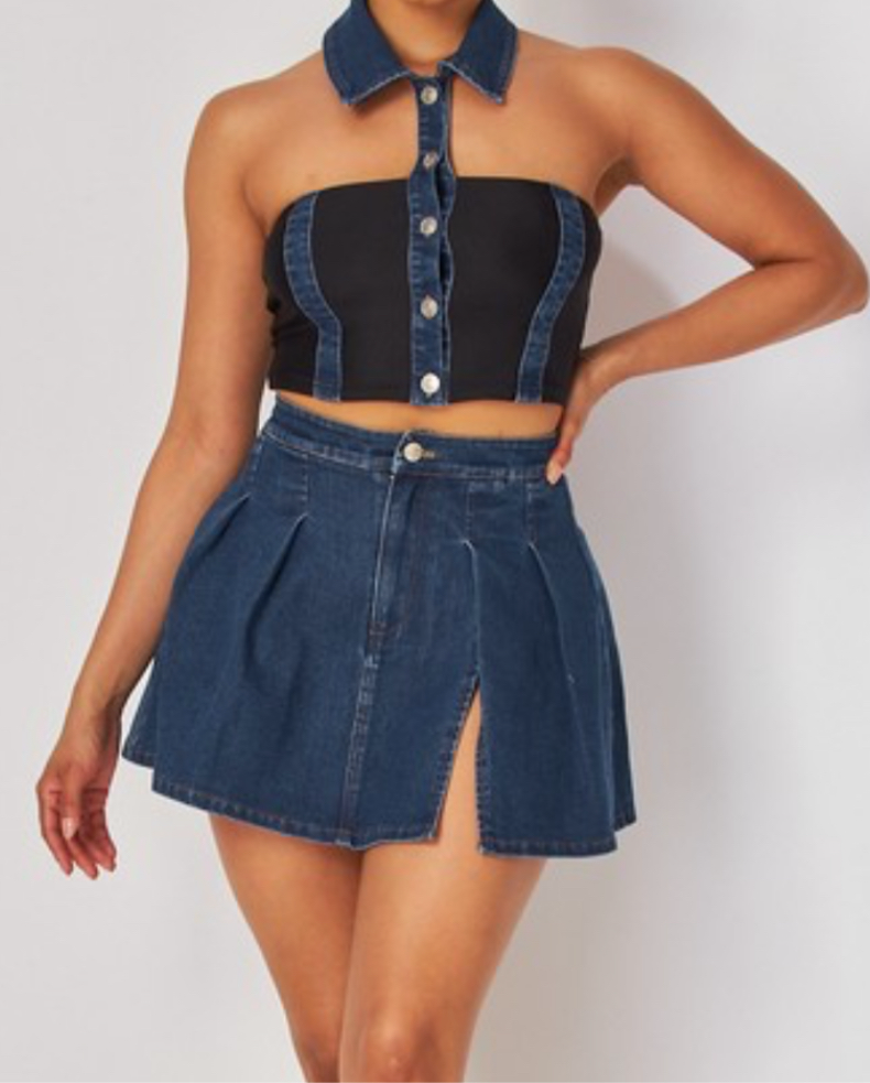 Stretch denim Set