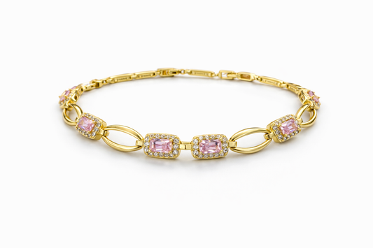 Pulsera Destello Rosé(Cristal Swarovski + zirconia)