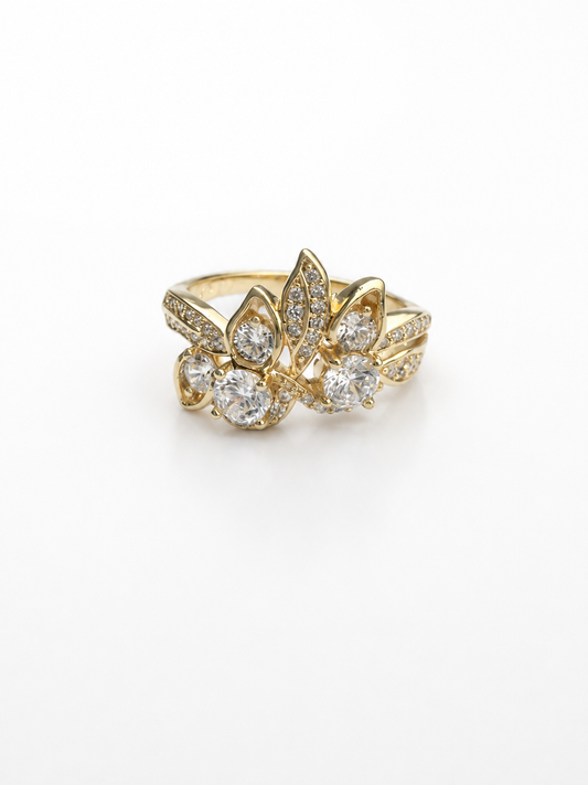 Anillo Encanto Floral(Zirconia)