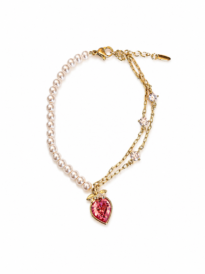 Pulsera Dulce Fresa(Cristal Swarovski)