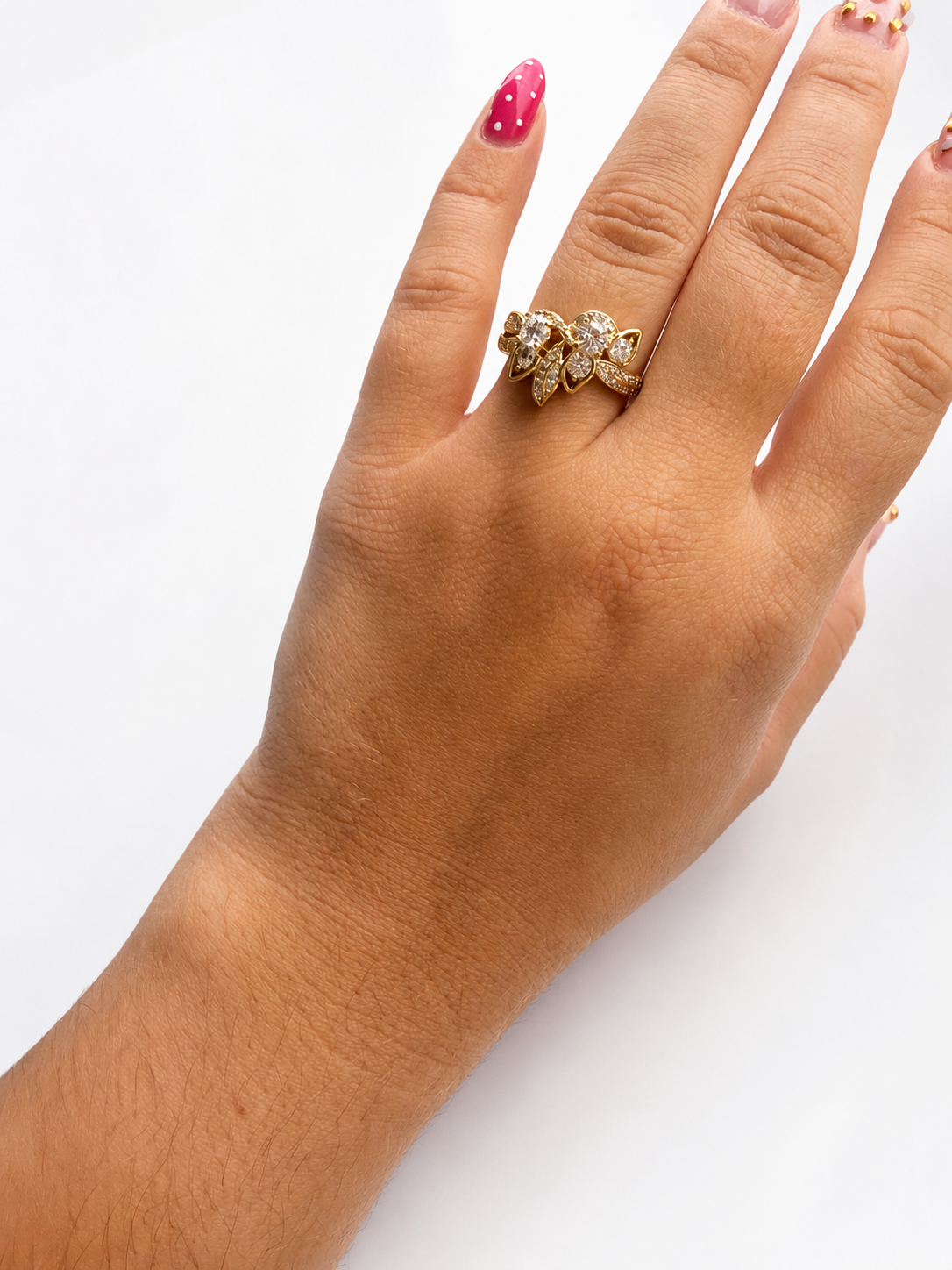 Anillo Encanto Floral(Zirconia)