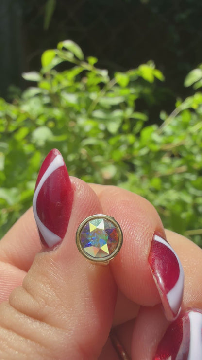 Aretes Amara Tornasol(Cristal Swarovski)