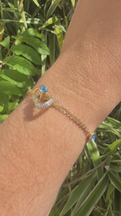 Pulsera Celeste Sky(Cristal Swarovski)